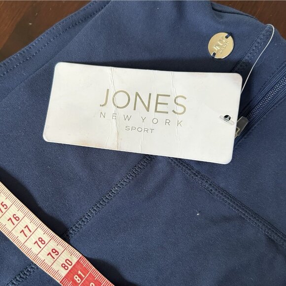 NEW Jones of NY women athletic shorts yoga 2XL blue jogger yoga workout comfort - Picture 16 of 16